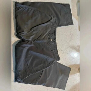 White sierra convertiable hiking pants xl grey